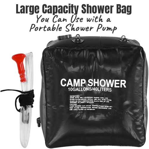 Large Capacity 10-Gallon Solar Shower Bag