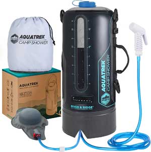 Portable Van Shower with Foot Pump