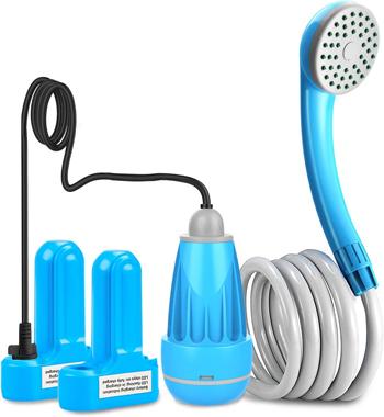 Battery Powered Travel Shower with Pump