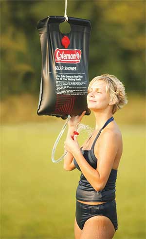 Coleman Solar Shower Bag for Warm Showers While Camping