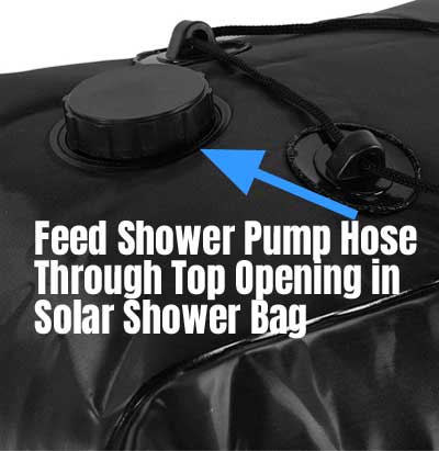 How to Connect Portable Shower Pump to Solar Shower Bag for Outdoor Showering