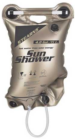 Stearns Sunshower Solar-Heated Portable Showering Bag